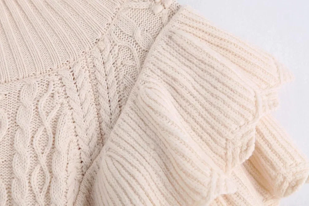 Увядшие зимние свитера женские в английском стиле винтажные ниспадающие вязаные большие бежевые женские свитера женские пуловеры Топы