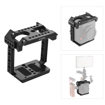 

Andoer photography Accessories Metal Aluminum Camera Fitting Cage Compatible with Z CAM E2C with Cold Shoe Mount 1/4 Screw