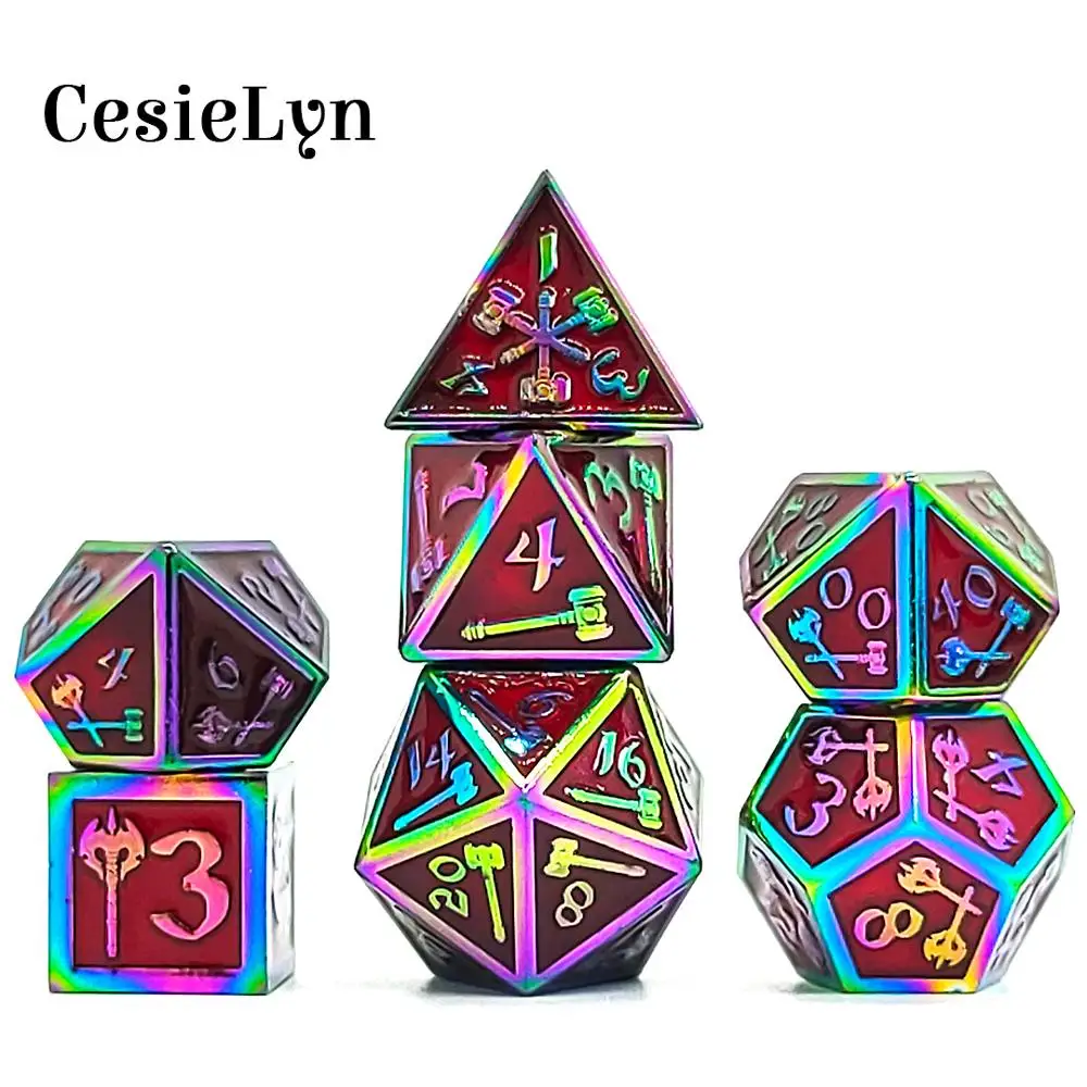 【Игра реквизит стиль DND кости набор Dados Dobbelstenen многогранный D20 D4 для RPG MTG