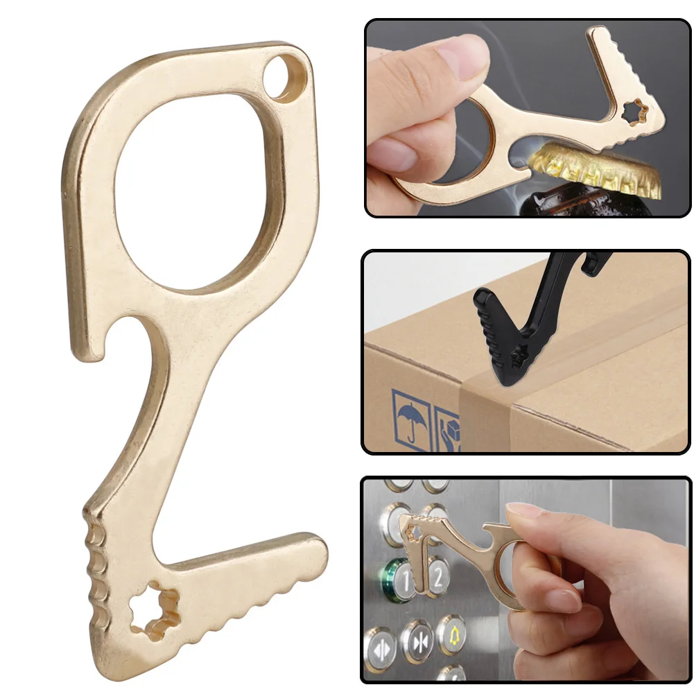 Мини латунный дверной Открыватель для повседневного использования закрыватель