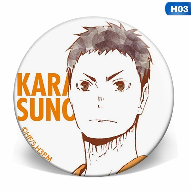 Anime Haikyuu!! Brooch Badge Cosplay Brooch Pins Schoolbag Accessory ladies halloween costumes