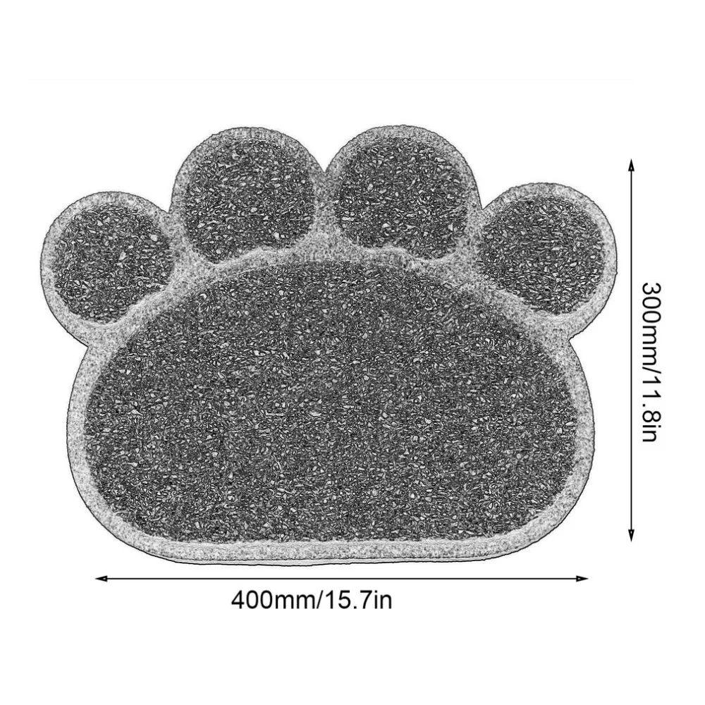 ПВХ лапа Форма печати Pad собака подстилка для кошки питомца щенок котенок блюдо миска для кормления Коврик противоскользящий водонепроницаемый спальный коврик