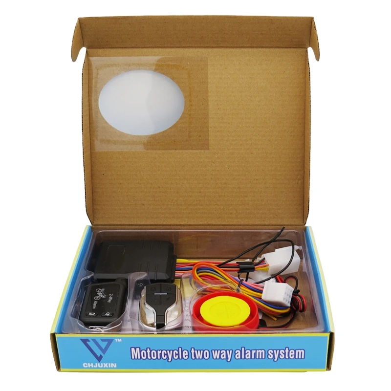 2 Way Anti-theft Alarm Systems Warning Alarm with Remote Control for Motorcycle Motorcycle Alarm Wireless Vibration Alarm Anti Theft Alarm