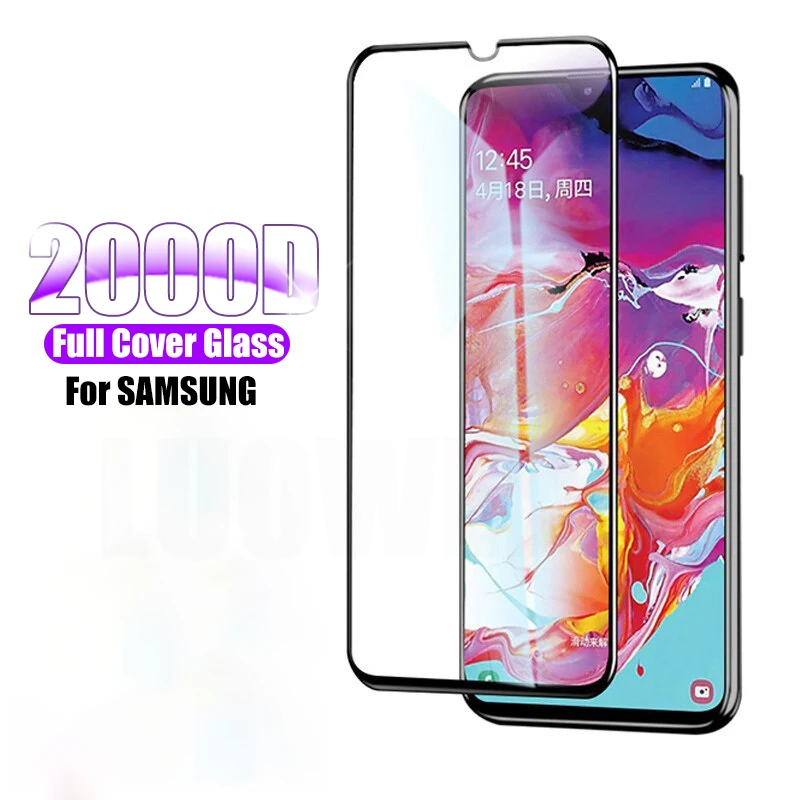 200D полное Защитное стекло для экрана Samsung Galaxy A51 A71 A10 A20 A30 A40 A50 A60 A70 A80 A90 защитная
