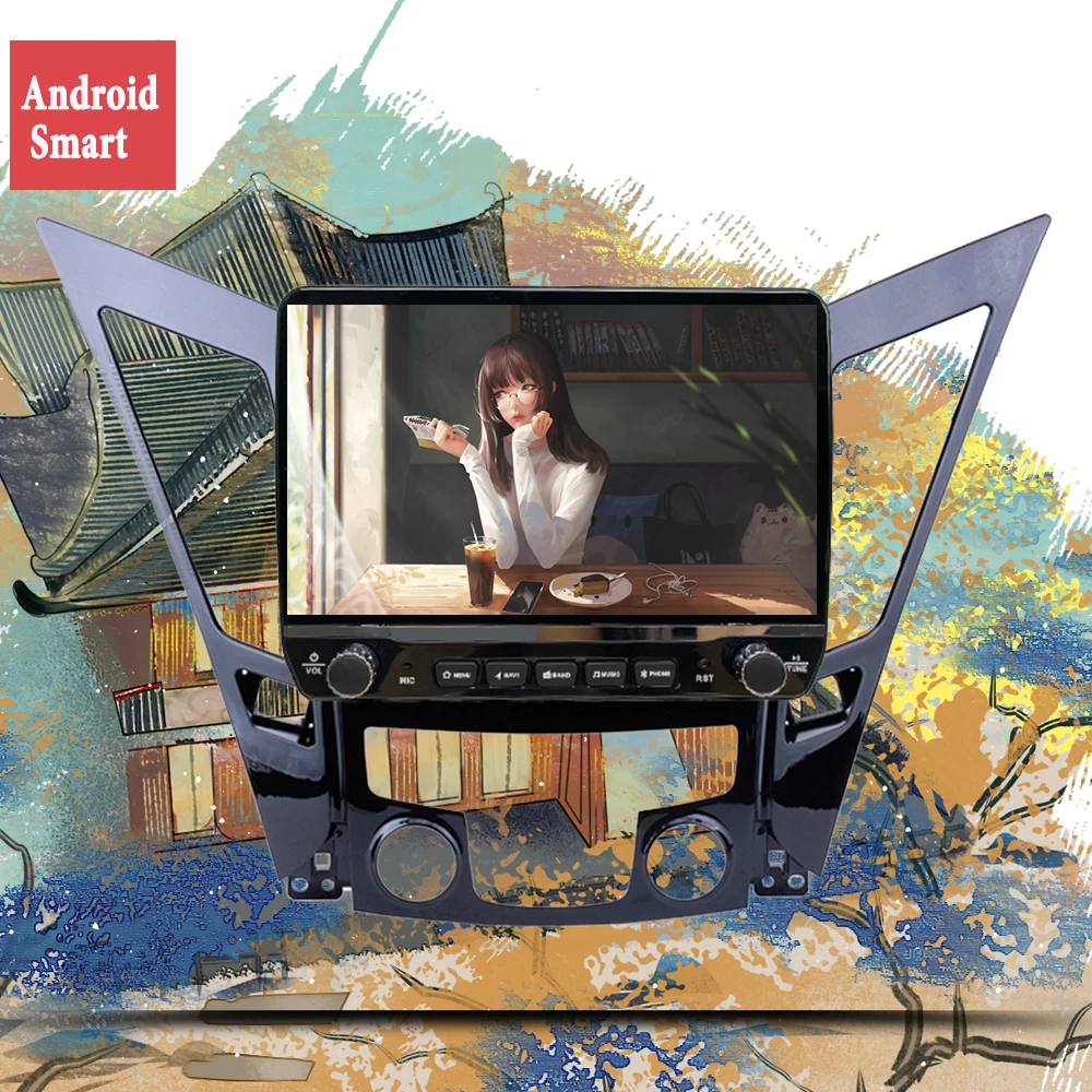 10.1 ''Octa Core 8 + 128G Android 13.0 Navigazione Gps Per Auto Per Hyundai Sonata I40 I45 I50 Yf 2011- Radio Dvd Multimedia Audio Video