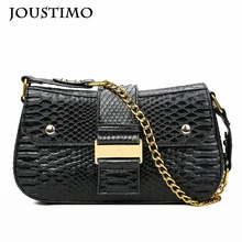 Роскошные дизайнерские сумки, женская кожаная сумка, винтажная змеиная сумка с застежкой на цепочке, маленькие кошельки, женские сумки через плечо