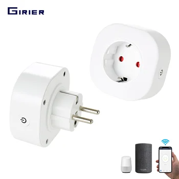 

GIRIER Smart Plug EU 10A with Power Monitor Wifi Power Socket Outlet Timing/Voice/Tuya App Control Works with Alexa Google Home