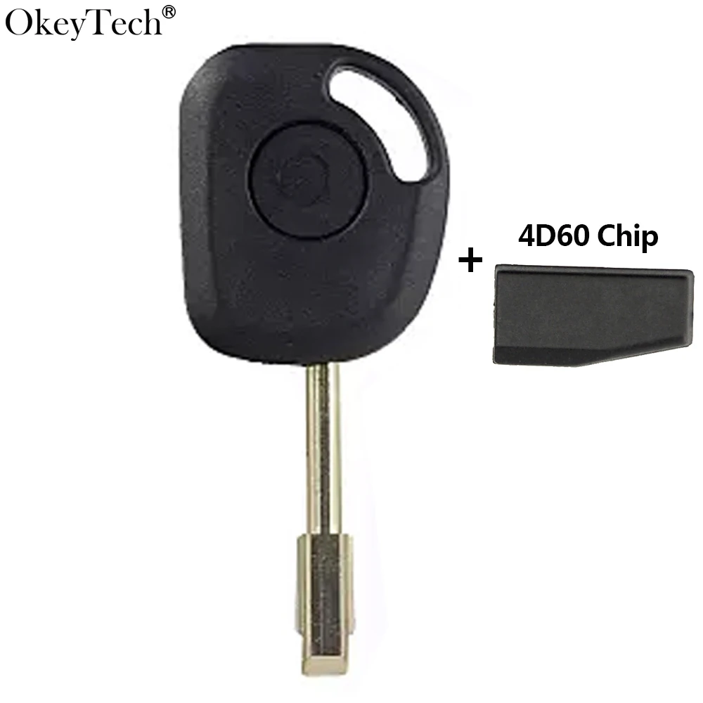 Автомобильный ключ-транспондер Okeytech для Jaguar S X Type XJ8 XJR 2002 2003 2004 - 2008 Fob FO21 Blade с чипом