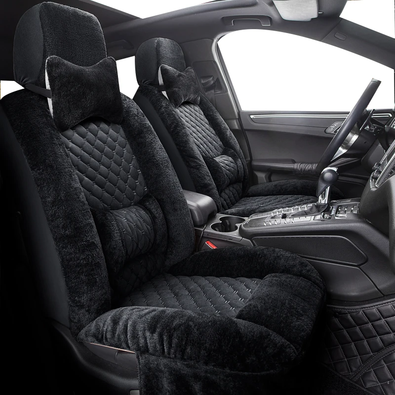 

Car Seat Covers Winter Warm Automobiles Seats Cover Faux Wool for opel zafira tourer astra k insignia 2014 meriva b vectra c