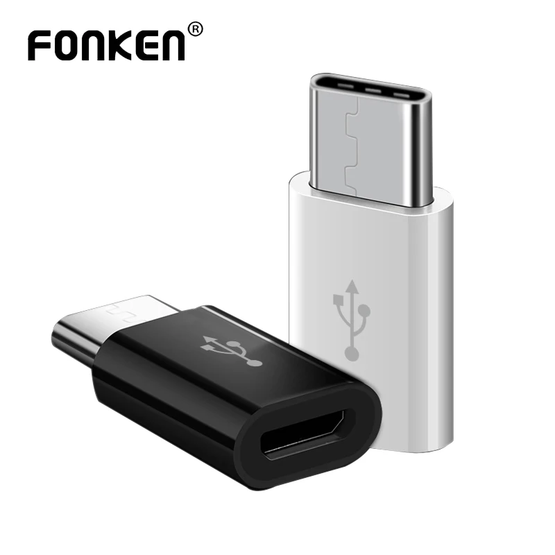 FONKEN 1/5Pcs Micro USB To C Adapter Usbc Mobile Phone Connector for Huawei Xiaomi Samsung Microusb to Type Plug Converter | Мобильные