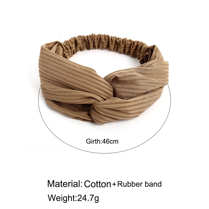 Fashion Winter Headband For Women Elegant Top Knot Head Wrap Turban Headbands Candy Color Hair Accessory