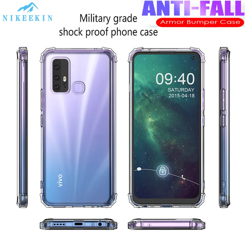 Защитные чехлы для VIVO X50 Z6 NEX 3 IQOO NEO X9S X20 X21 X23 X27 X30 V7 V9 V17 V15 U3X|Бамперы| |