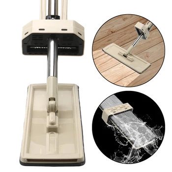

360 Rotating Self-Wringing Flat Mop Lazy Home Cleaner Free Hand Washing Magic Mop Automatic Spin Home Cleaning Tools