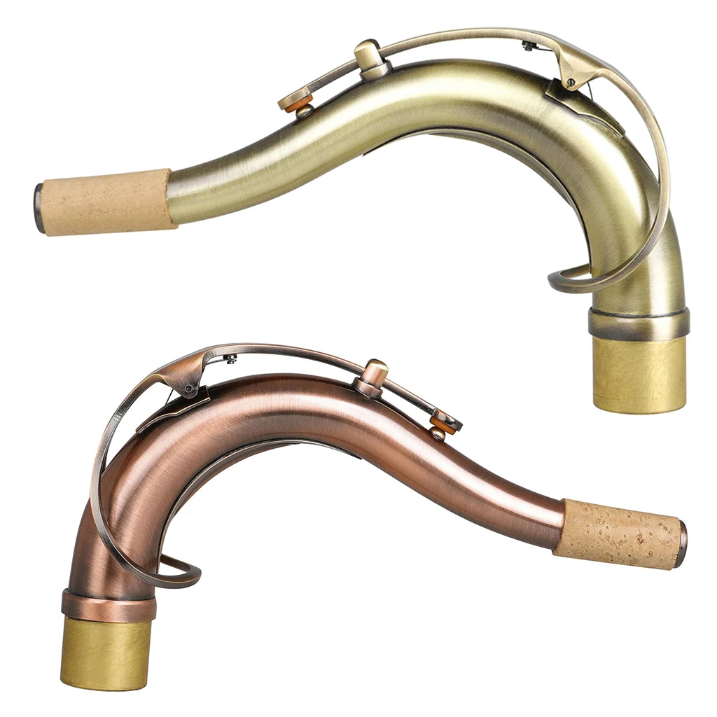 Peças de Instrumento de Sopro Substituição para Tenor Pescoço Saxofone Latão Tenor Dobrar Bronze 27mm Sax - Image 5