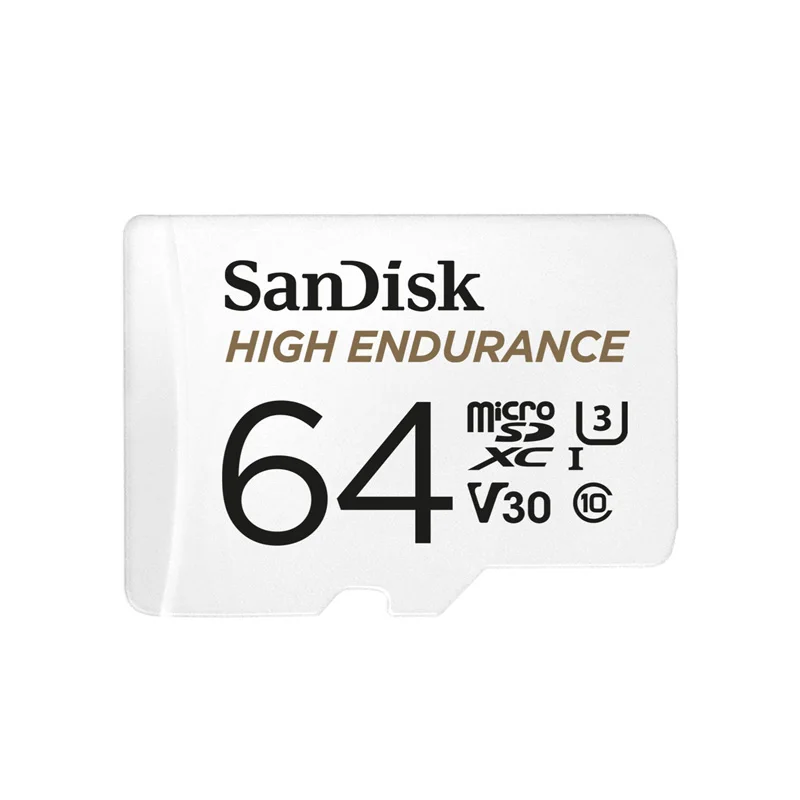 64GB SanDisk высокая выносливость Micro SD карта 32 Гб 64 Гб 128 ГБ 256 Гб карта памяти с адаптером флэш-карта для системы камеры наблюдения - Емкость: 64GB