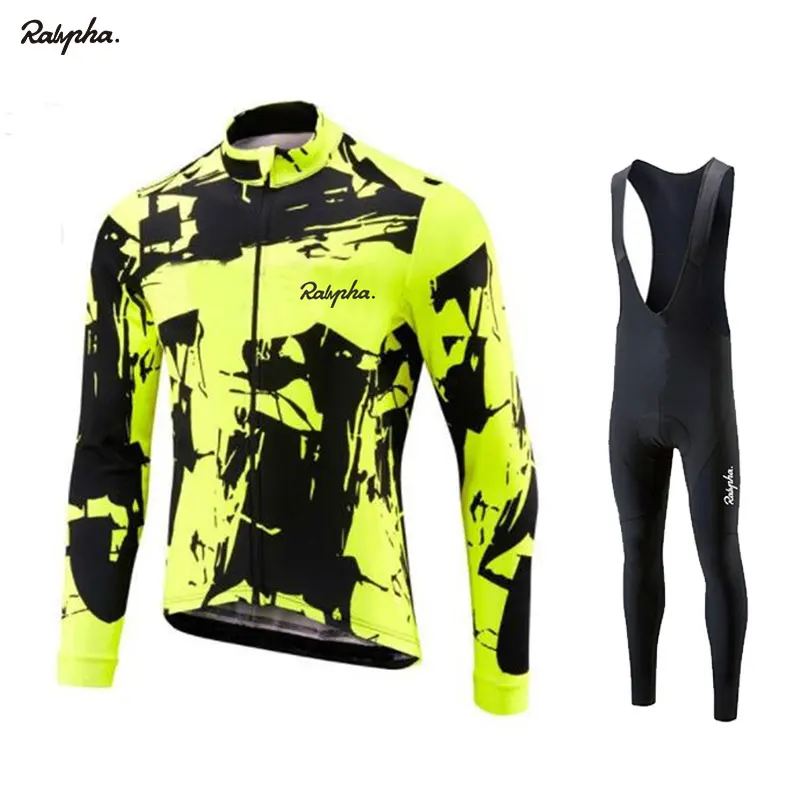 

Cycling Jersey 2019 Pro Team Tenue Cycliste Homme Summer Cycling Set MTB Cycling Clothing Long Sleeve Cycling Bib Pants Set