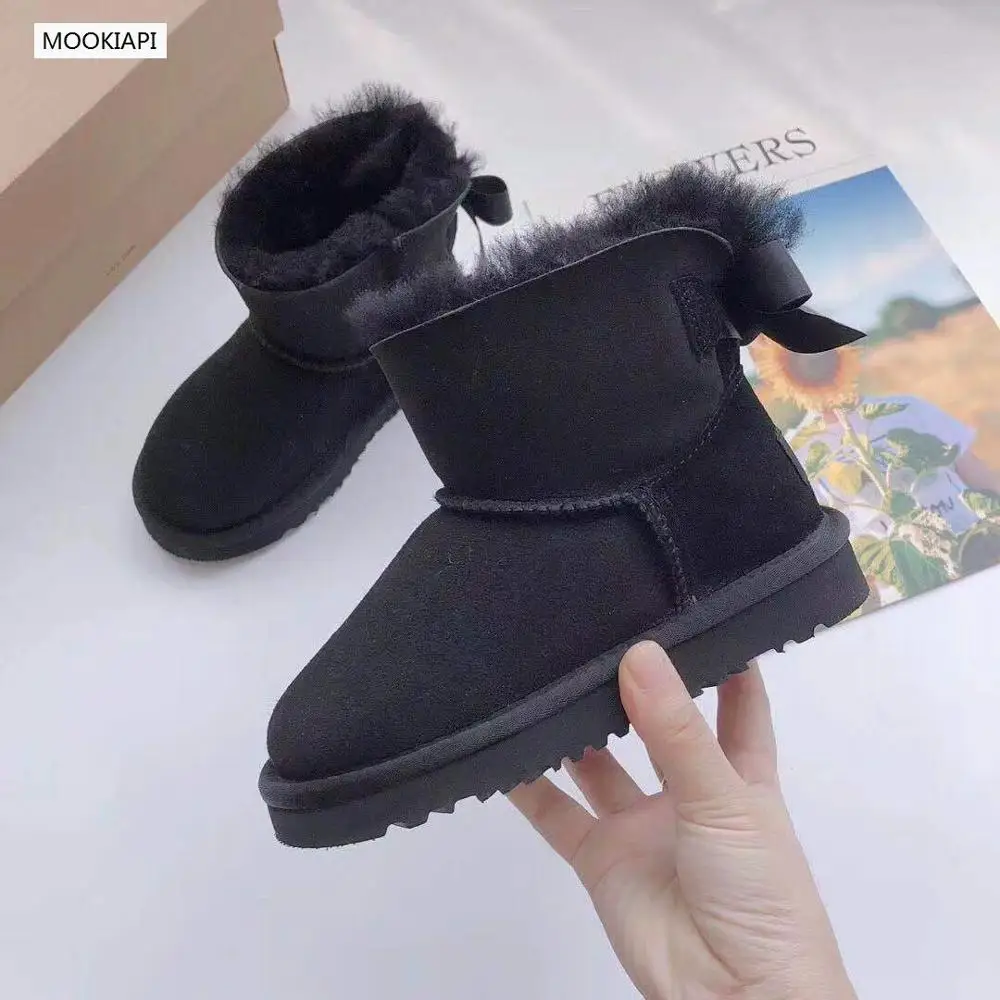 

Australia's top quality snow boots in 2019, real sheepskin, natural wool, children's shoes, 4 colors, free delivery