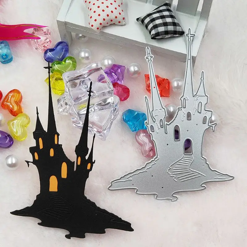 

Castle Metal Cutting Dies Stencil DIY Scrapbooking Album Stamp Paper Card Embossing Crafts Decor