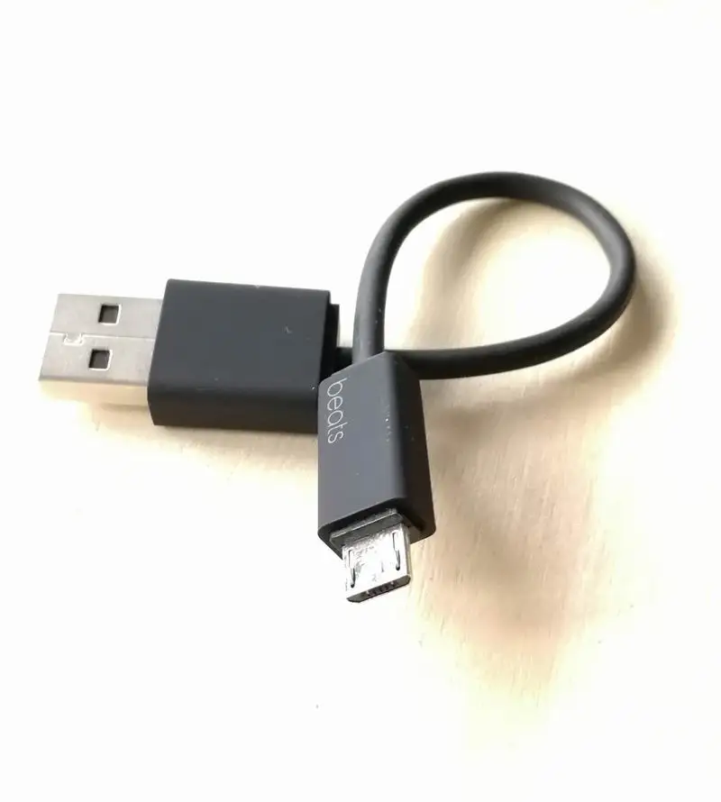 Black 17cm Short Micro USB Charging Cable Cord For Beats by Dr. Dre Solo Studio PILL Powerbeats2 3 Wireless Headphones