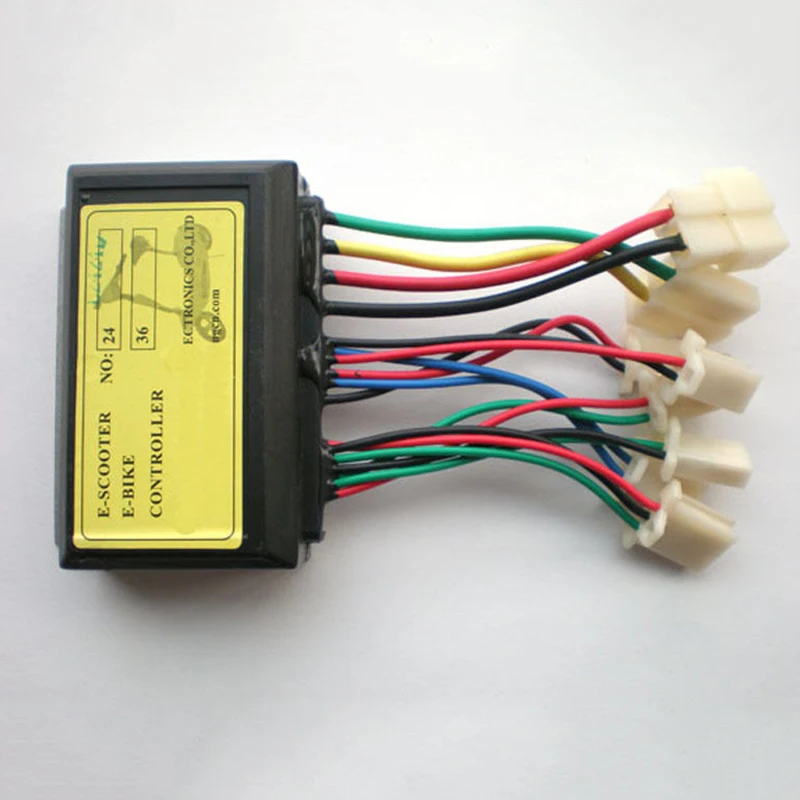 

24V 250W Electric Bicycle Brushed Controller Replacement E-Bike Scooter Brushed Controller