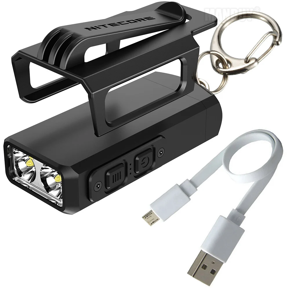 100% оригинал NITECORE TIP2 + USB кабель для зарядки многоцелевой зажим 2x CREE светодиодный