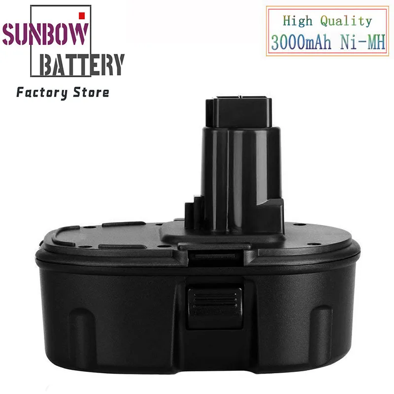 

Ni-MH 18V 3000mah Rechargeable Battery Portable Replacement Battery For Dewalt DC9096 Electric Power Tool