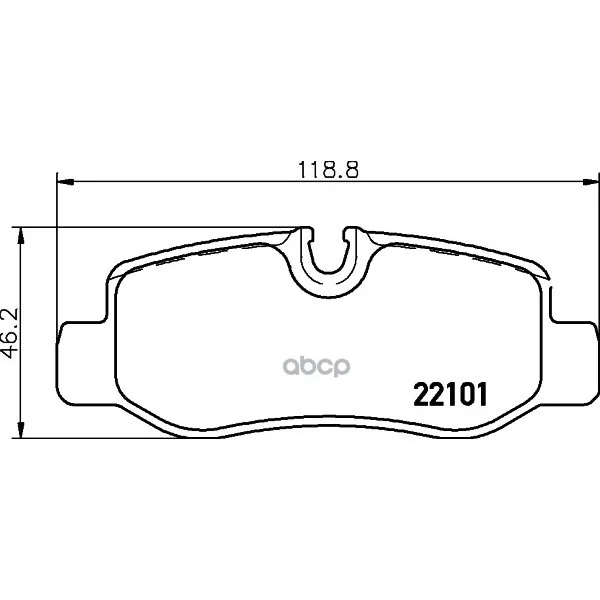 Колодки Тормозные Mercedes-Benz Vito(447) 14- Задние Brembo P50126 Brembo арт. P50126