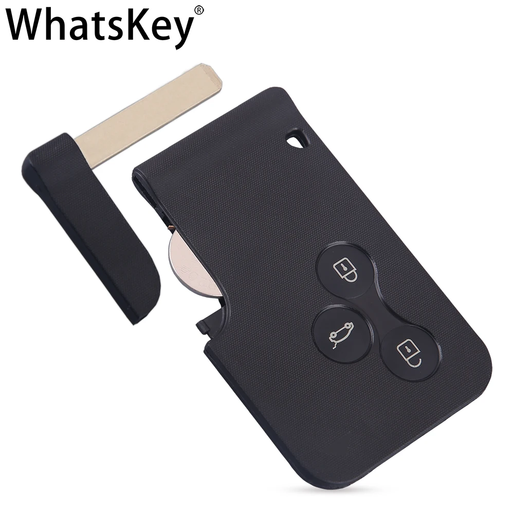 WHATSKEY 433MHZ ID46 PCF7947 CHIP REMOTE SMART CAR KEY FOR RENAULT II GRAND SCENIC MEGANE 2 3 CARD KEY