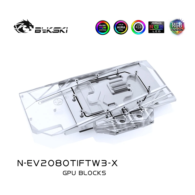 Bykski водный блок для EVGA RTX2080TI FTW3 водяное охлаждение GPU Блок кулер VGA совместимая