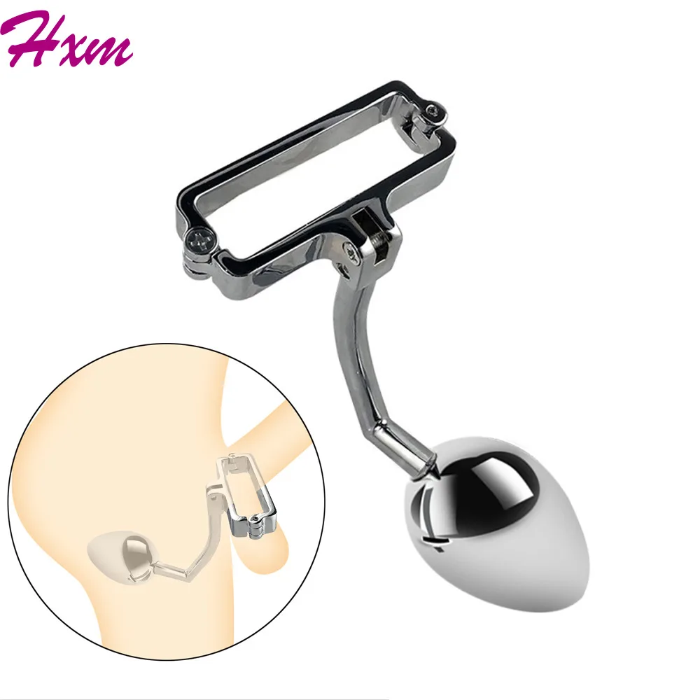 Gay Butt Plug Stainless Steel Metal Anal Hook With Ball Penis Ring For Male Dilator Chastity Lock Cock | Красота и здоровье