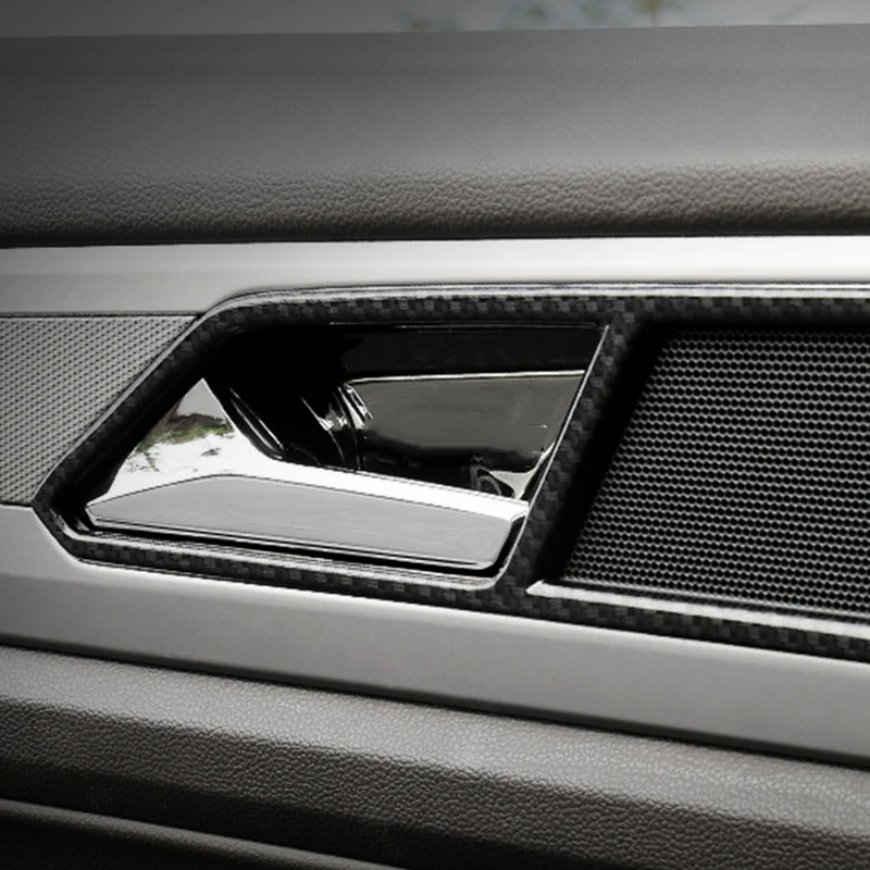 Carманго для Volkswagen VW Atlas- Авто Стайлинг внутренняя дверная ручка рамка накладка Наклейки интерьерные аксессуары