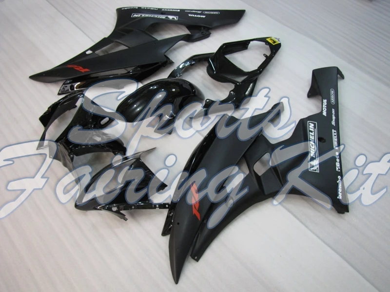 Комплекты всего тела для YAMAHA YZFR6 2006 2007 черный обтекатель наборы 07 Abs YZF R6 2006|Полные