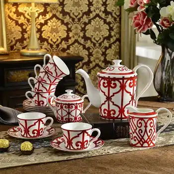 

Coffee sets Bone china High-end European tea sets Creative afternoon tea sets Teapot and cups set Home decorations free shipping