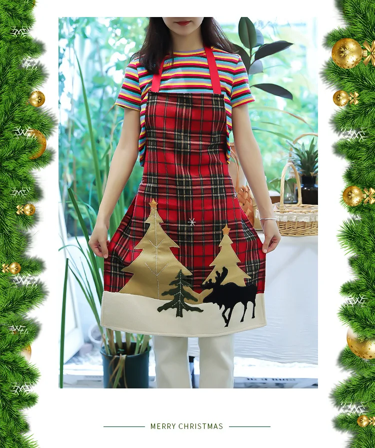 Нордическая Рождественская хлопковая скатерть с поворотным решетчатым флагом, Новая креативная Рождественская скатерть