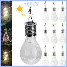 

10Pcs Outdoor/Indoor Solar Powered LED Light Bulbs Portable Rotatable Lamp Open-air bar Christmas decoration Hanging Lights