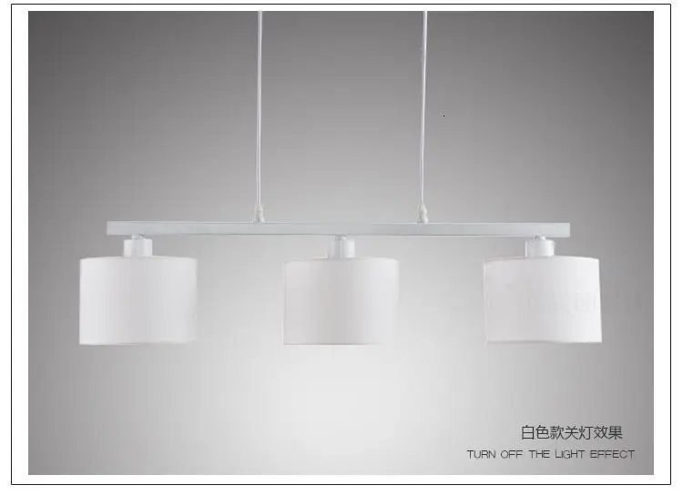 Nordic modern minimalist fabic lampshade pendant light for bedroom study living room lamp