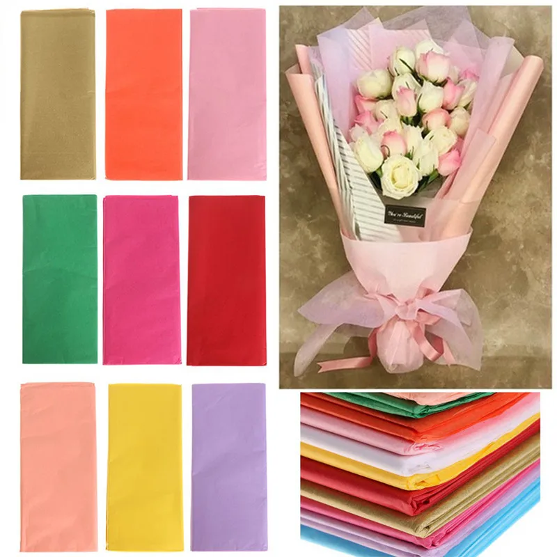 티슈 페이퍼 꽃 선물 포장 웨딩 생일 축제 파티 DIY 수제 공예 장식 포장지 크리스마스, 10 개