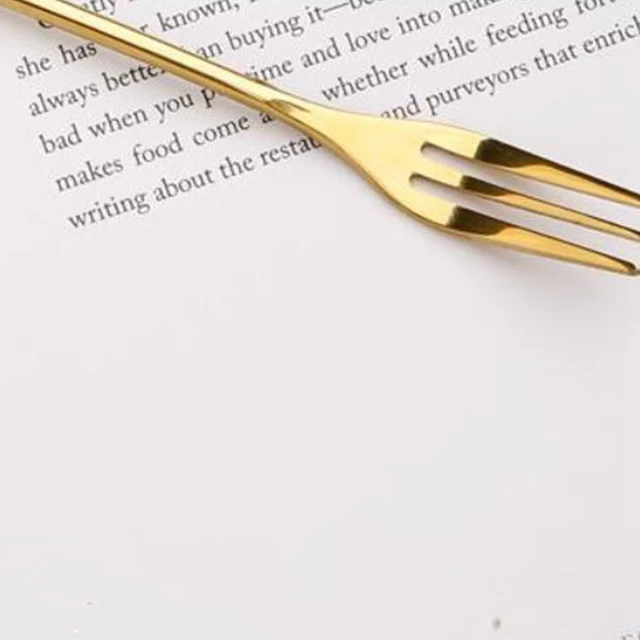 20 db Rozsdamentes Acélból Készült Síkképernyős Gyümölcs Villák Étkészlet Előétel Snack Desszert Villa Konyha Asztali Levél Alak-Abux - Image 4