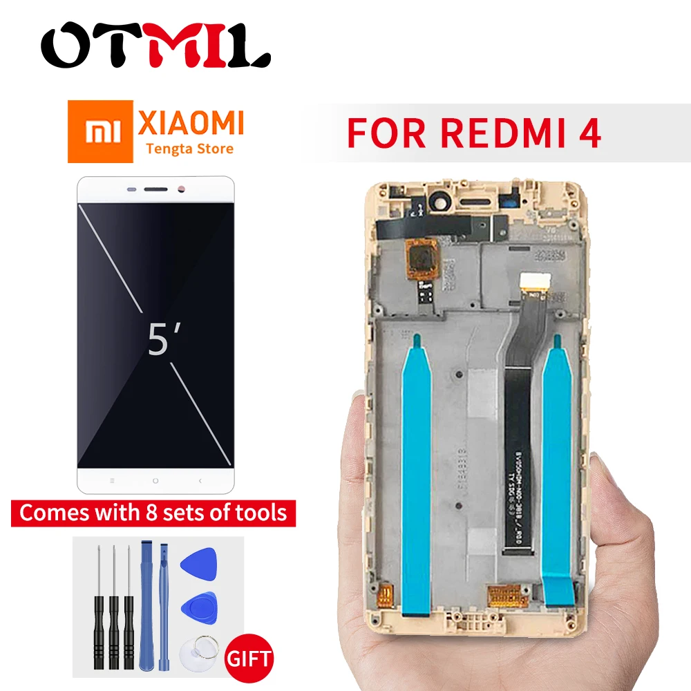

Xiaomi Original 5.0" Xiaomi Redmi 4 LCD Screen Display+Touch Panel Digitizer For Redmi 4 Assembly LCD Display