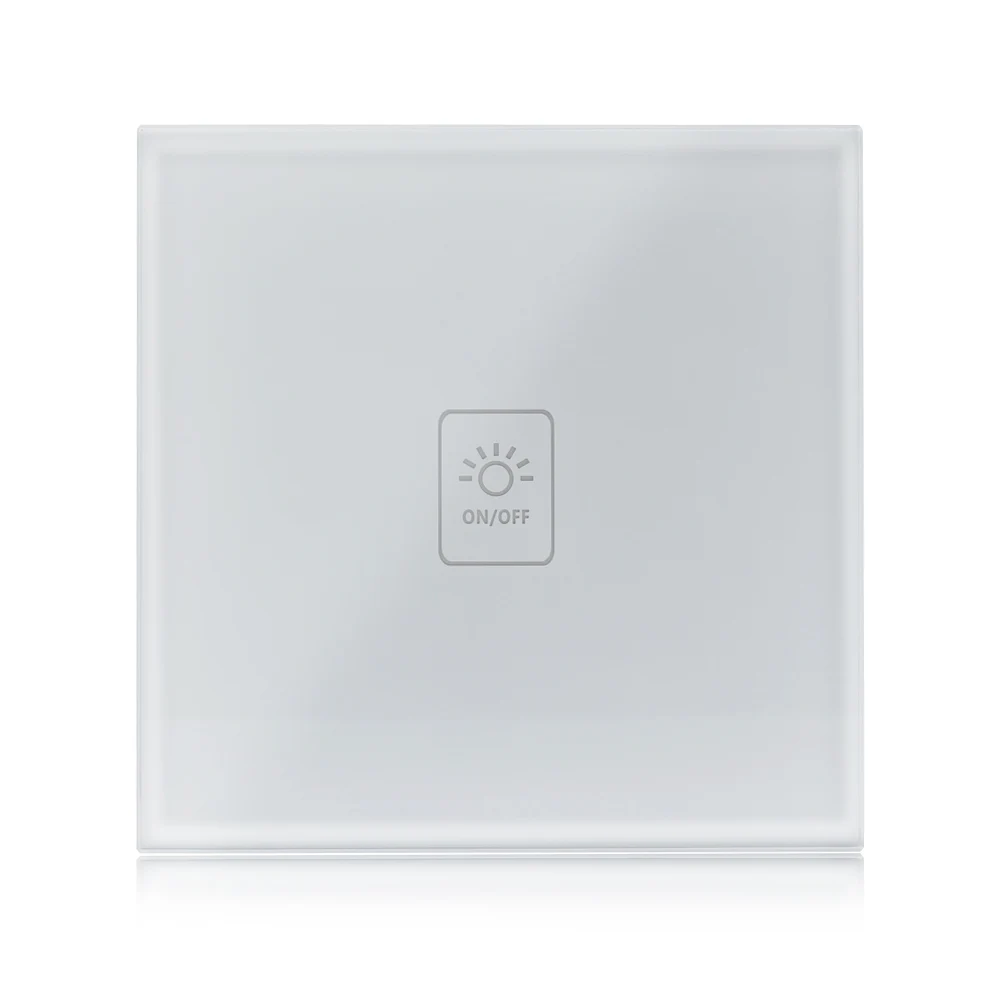 Tuya WiFi Smart Touch Switch 300 Вт/панель управления каналом приложение Smart Life Совместимо с Amazon Alexa и Google Home control - Цвет: White 1 Channel