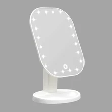 Панель регулировки яркости подсветки светодиодный зеркало Сенсорный экран зеркало для макияжа класса люкс зеркало с 20 светодиодный свет 180 градусов регулируемый стол с зеркалом для макияжа
