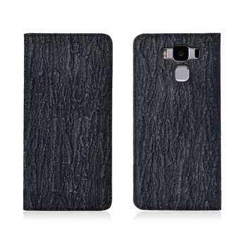 

Bark Pattern Genuine Leather Magnetic Flip Phone Case For Asus ZenFone 3 MAX ZC553KL/ZenFone 3 MAX ZC520TL Phone Cover Funda