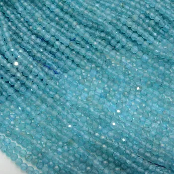 

Natural Clean and Blue Apatite Faceted Round Beads 3-3.2mm
