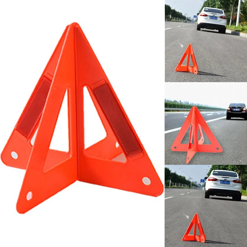 

26*25*23CM Foldable Car Safety Emergency Reflective Warning Triangle Auto Outdoor Reflective Flash Sign Triangle