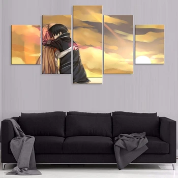

Canvas HD Sword Art Online Asuna Printed 5 Pieces Painting Wall Art Poster Home Decor Pictures Living Room Modular No Framework