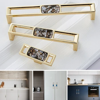 Zinc Alloy Wardrobe Drawer Knob Ivory White Kitchen Cabinet Door Handle Furniture Hardware Decoration