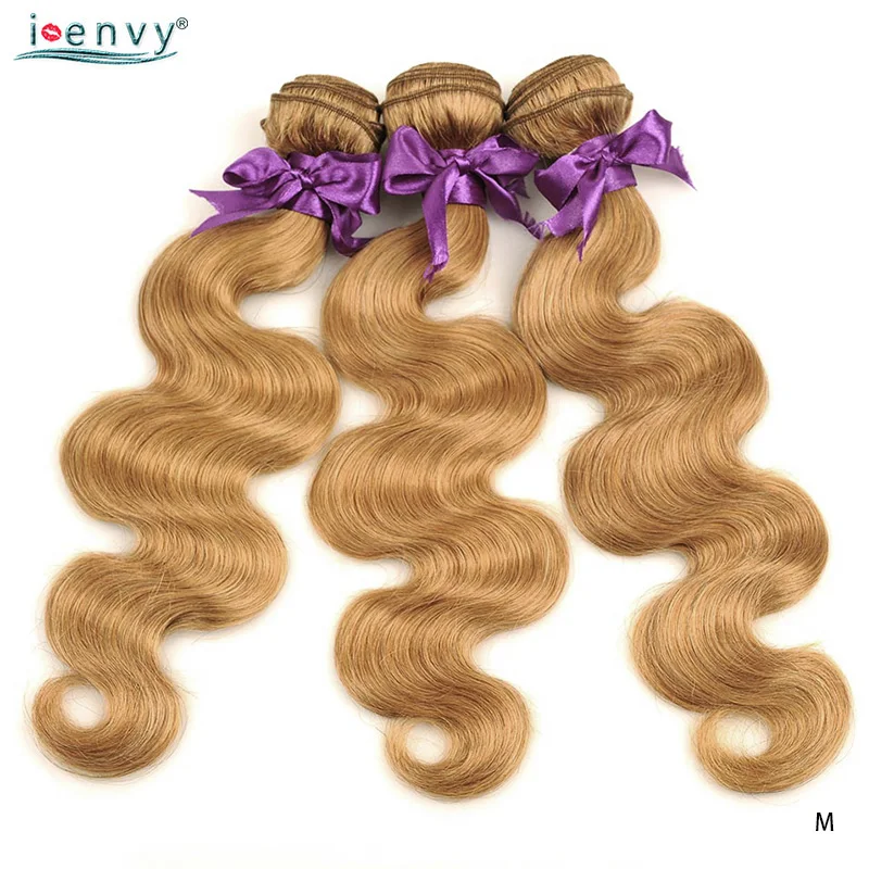 I Envy Blonde Body Wave Bundles Brazilian Hair Weave Bundles #27 Colored 1 3 4 Bundles Deals Non-Remy Honey Blonde Human Hair I Envy Blonde Body Wave Bundles Brazilian Hair Weave Bundles #27 Colored 1 3 4 Bundles Deals Non-Remy Honey Blonde Human Hair