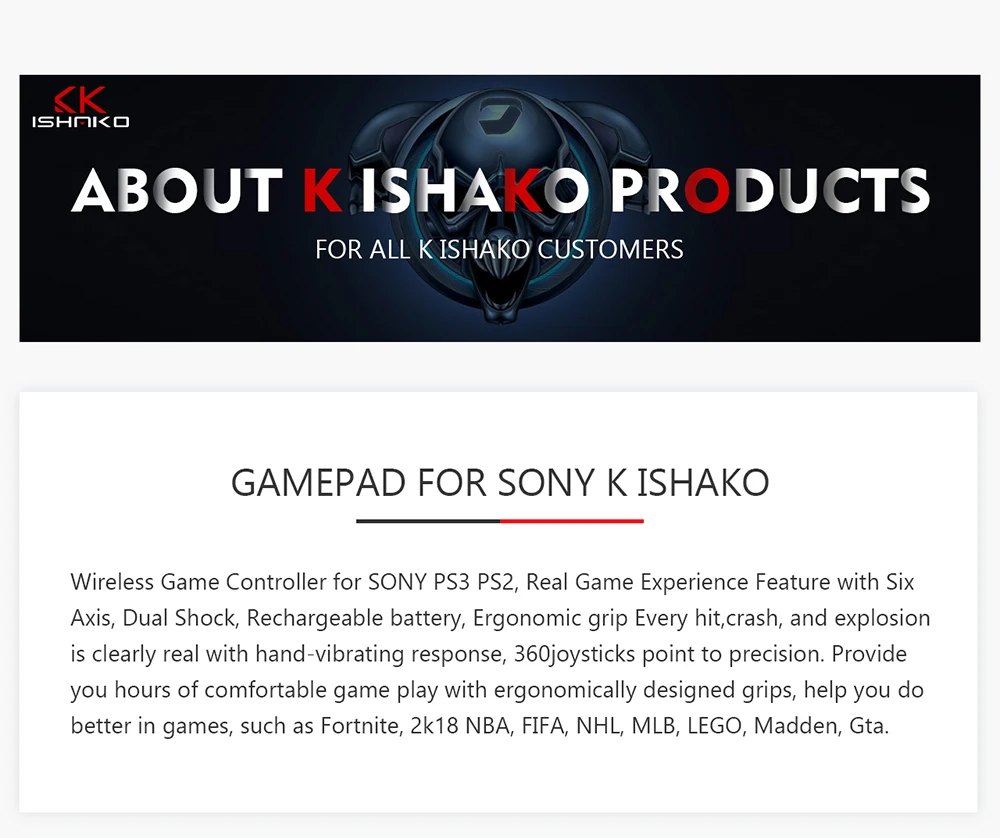 K ISHAKO для PS3 игровой контроллер беспроводной для playstadi3 Remot Ligthning красный для PS3 консоли геймпады с фабрики Цена