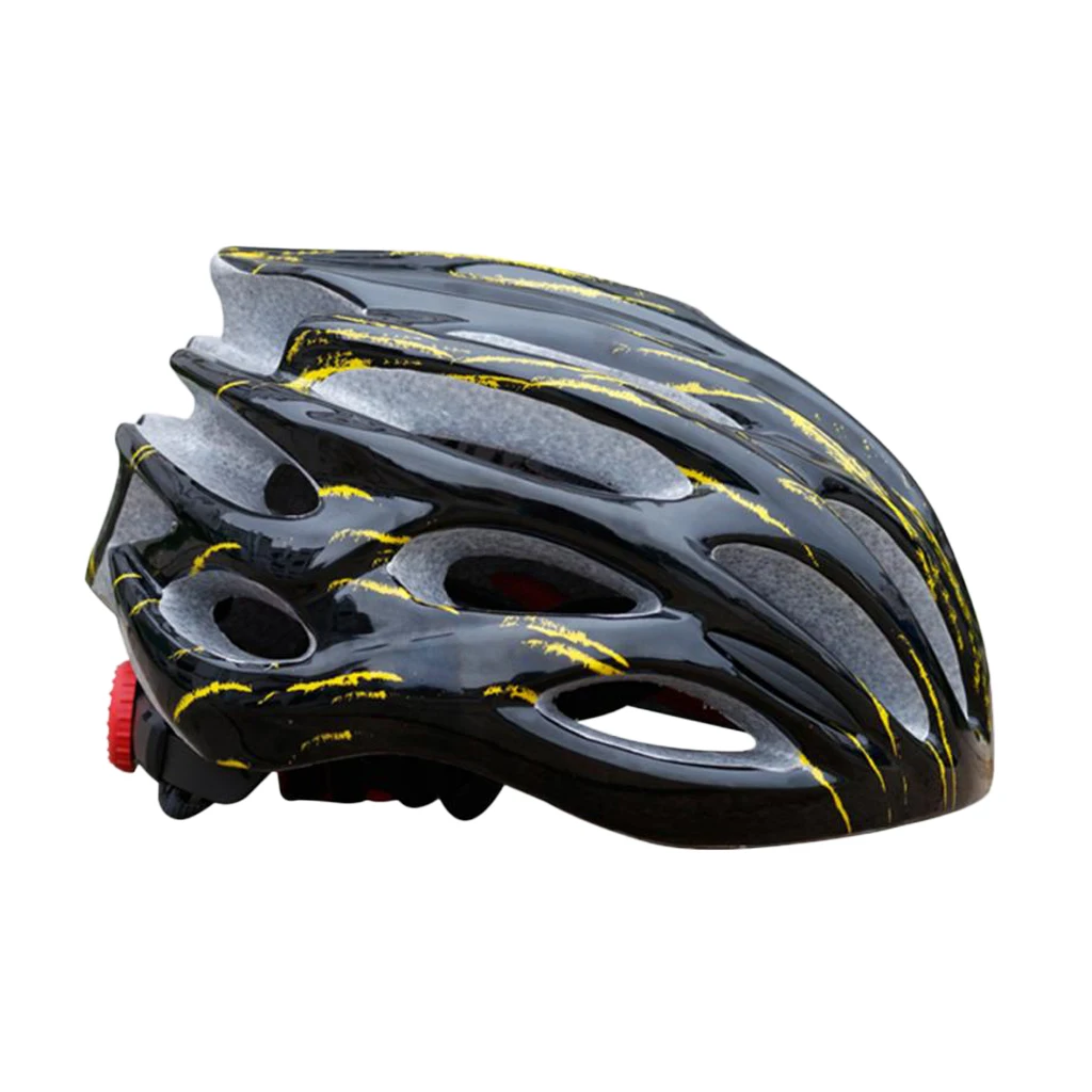 Professional Cycling Bike Helmet for Men Women, Lightweight Adjustable Bicycle Helmet - Black / Orange