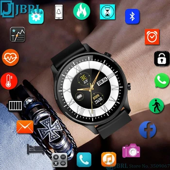 

Round Smart Watch Men WomenSmartwatch Electronics Smart Clock For Android IOS Fitness Tracker New Touch Bluetooth Smart-watch